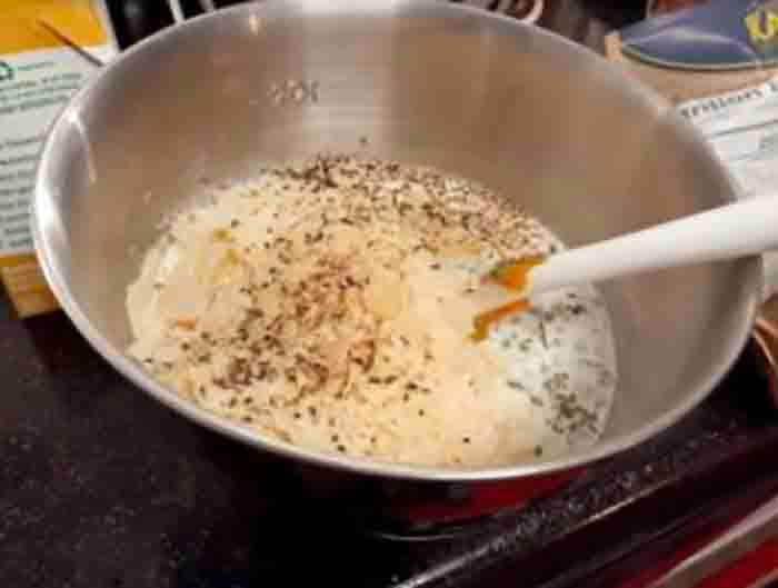 Stir in the cheese
