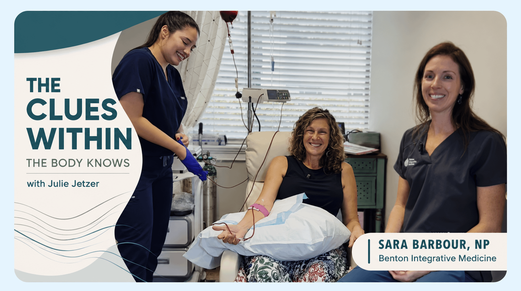 The Clues Within – The Body Knows With Julie Jetzer: Special Guest – Sara Barbour – Benton Integrative Medicine