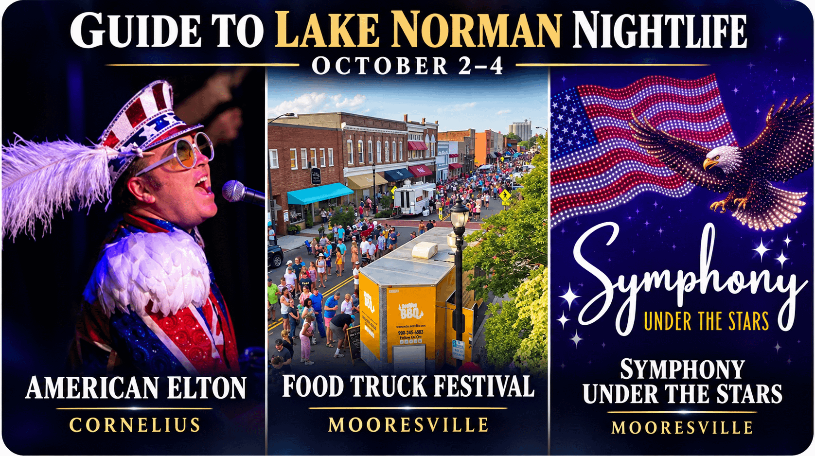 Guide to Nightlife in Lake Norman: October 9-11, 2026