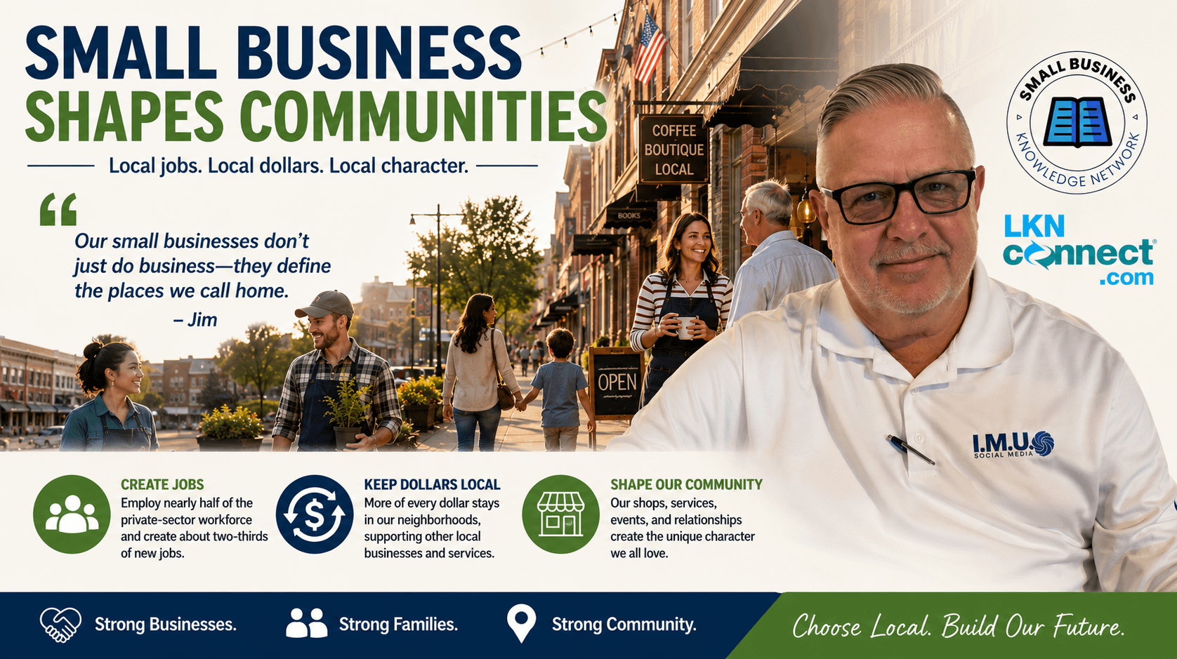 Small Business Knowledge Network w/ Jim Vogel: Small Business Shapes Communities