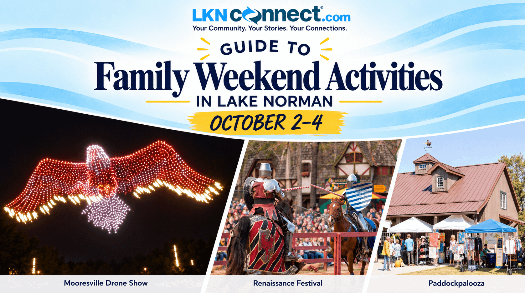 Family Guide to Weekend Activities Around Lake Norman:  October 2–4, 2026