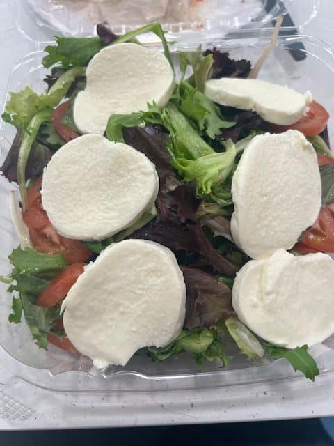 Caprese salad made fresh to order 