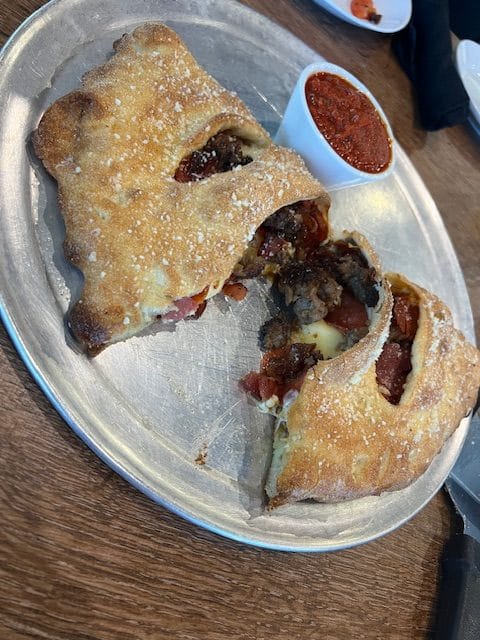 Calzone with all the meats