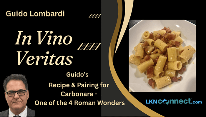 In Vino Veritas with Guido Lombardi Recipe and Pairing