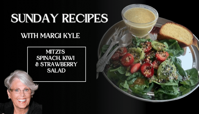 Mitzi's Spinich. Strawberry & Kiwi Salad