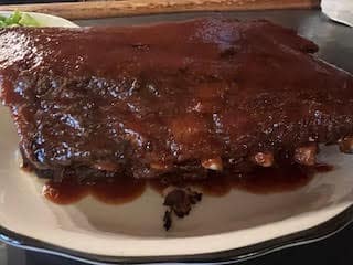 Ribs with homemade BBQ Sauce