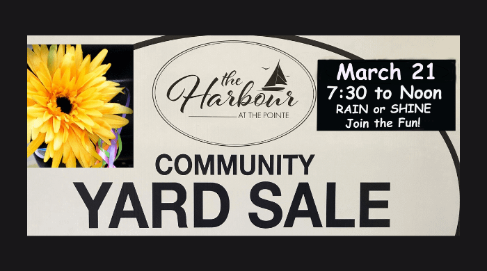Yard Sale at The Harbour at the Point