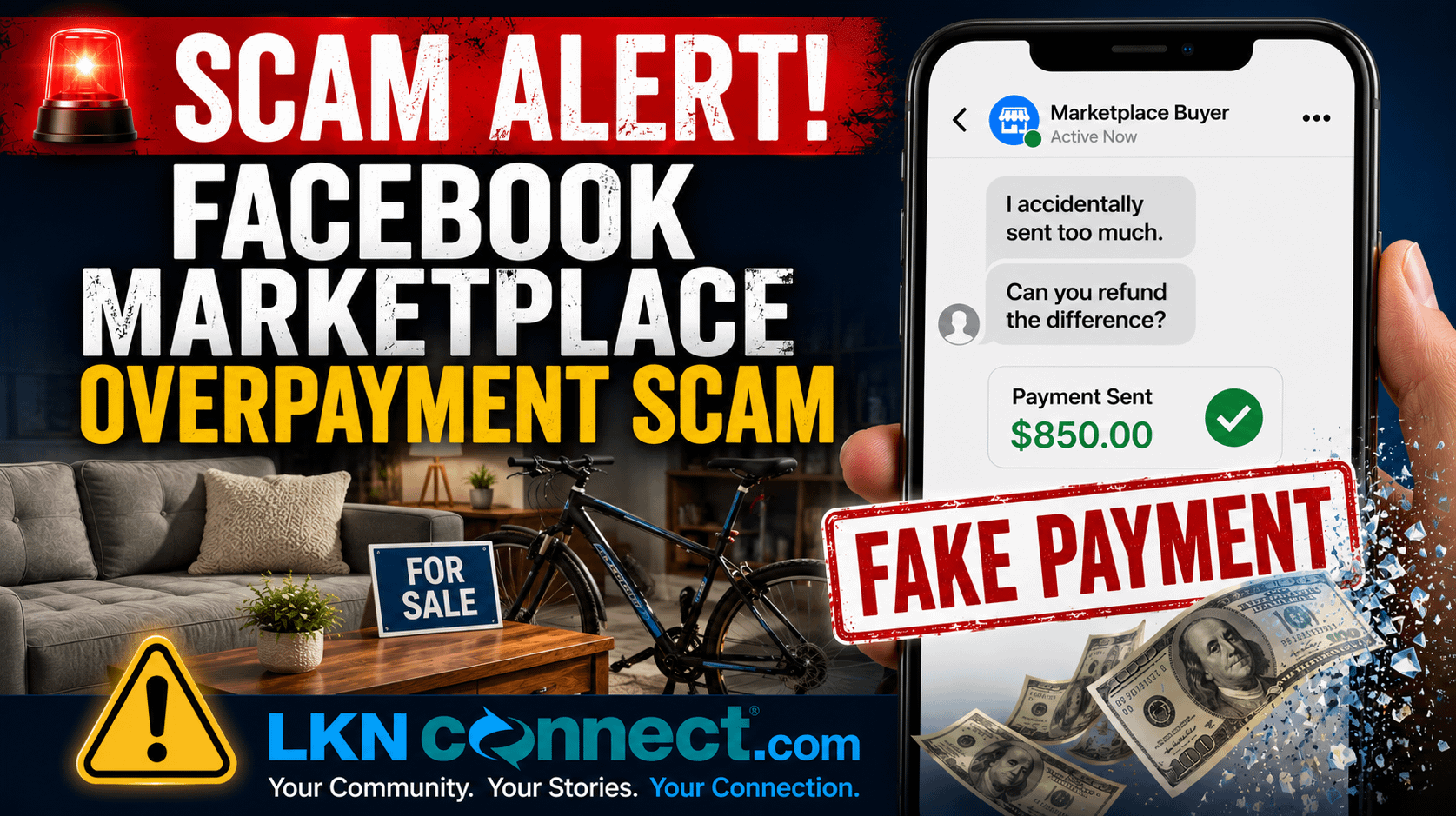 Friday Scam Alert - Facebook Marketplace - Over Payment