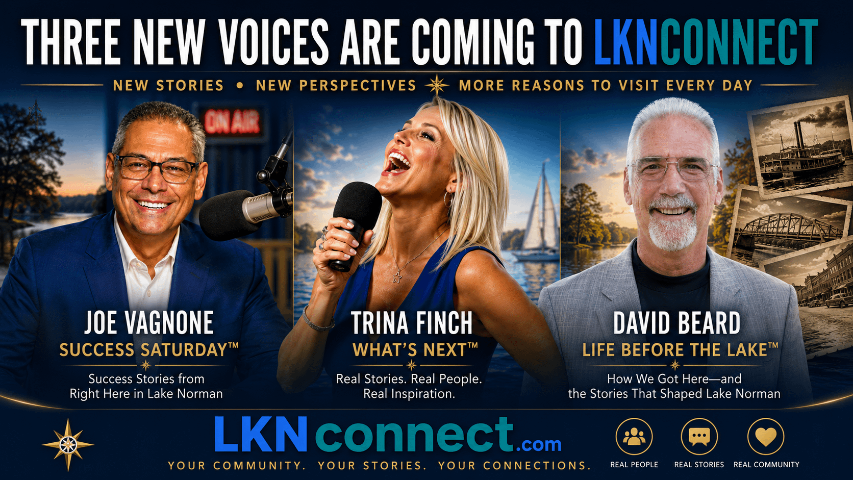 Three New Personalities Join LKNConnect.com