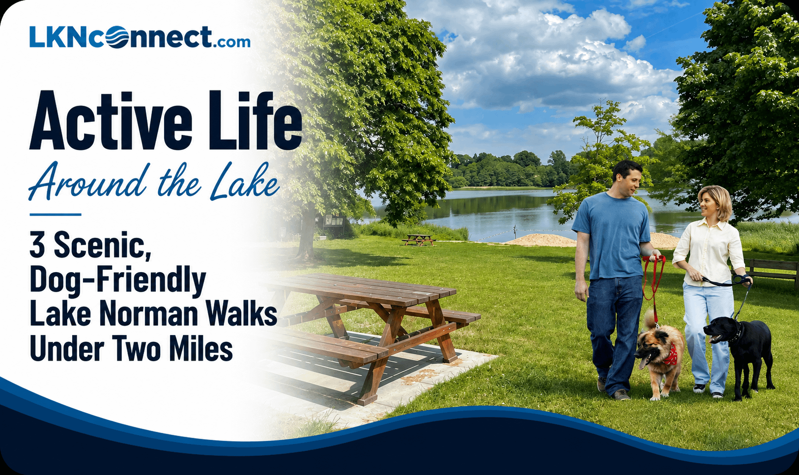 Active Live Around the Lake. 3 Dog Friendly Lake Norman Walks Under Two Miles