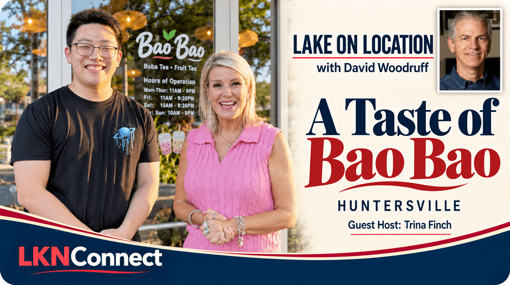Lake on Location with David Woodruff - Special Host: Trina Finch. Visit to Boa Boa