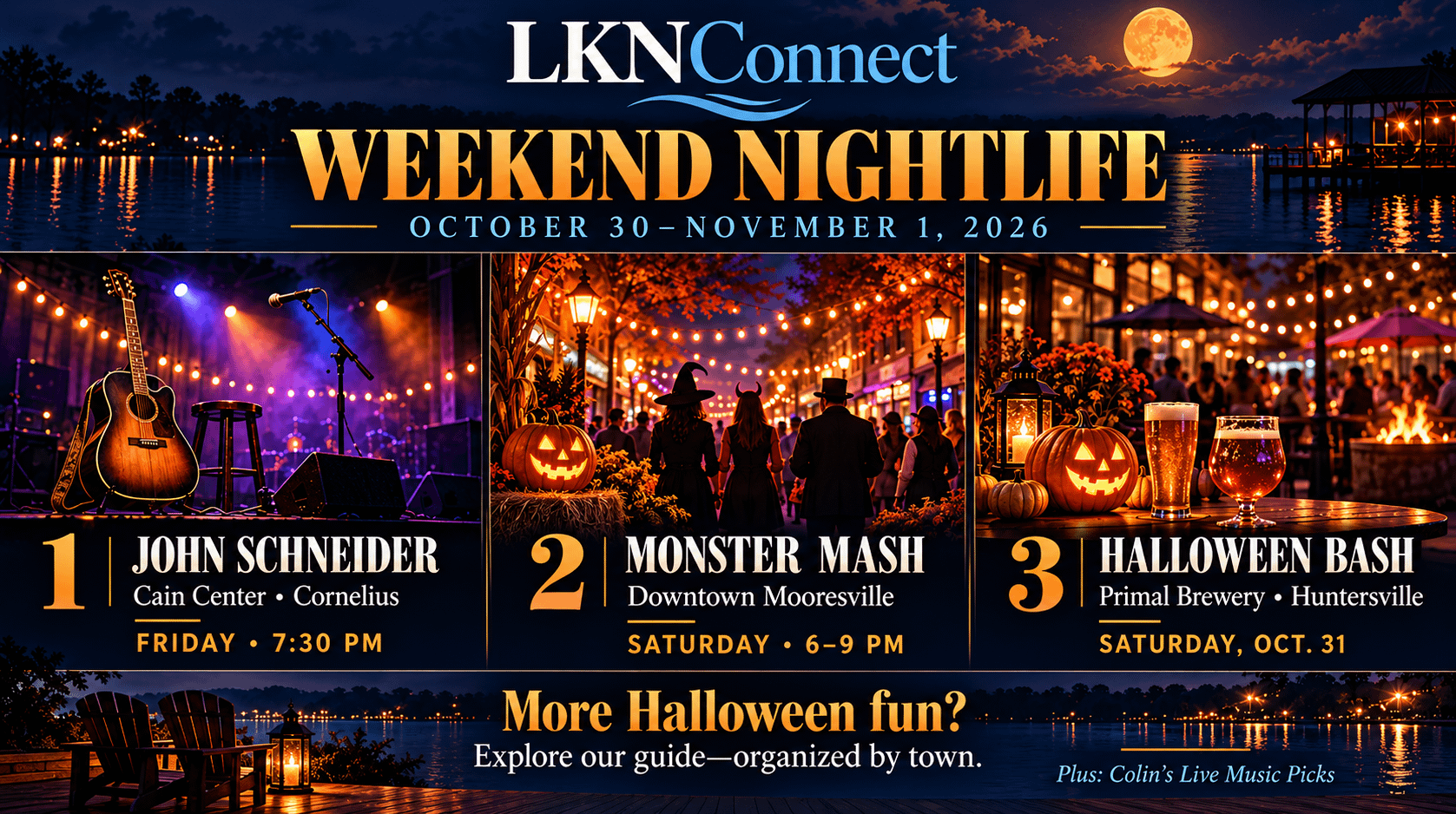 The Guide to Halloween Weekend's Nightlife in Lake Norman