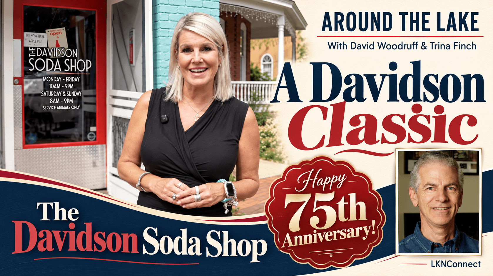 Around the Lake with David & Trina: A Visit to The Davidson Soda Shop