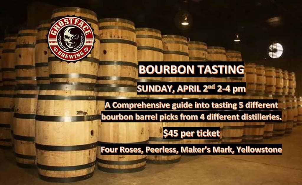 BOURBON TASTING "BARREL PICK" at the Beer Lab Ghostface Brewing