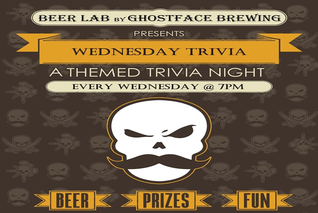 Themed Trivia Night at Beer Lab by Ghostface Brewing